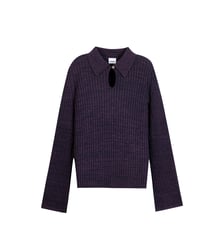 Pull tricot mouliné goutte devant Ikks