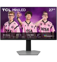 Ecran PC Gamer 27P2A 27'' Mini LED 2K WQHD 200 Hz HDMI 2.1 AMD FreeSync TCL