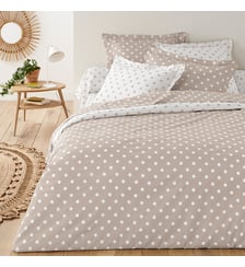 Housse de couette pur coton imprimé pois La Redoute Interieurs