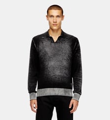 Pull polo avec imprimé inversé Diesel