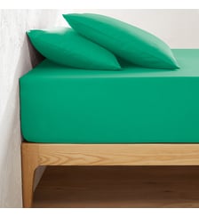 Drap housse uni coton, bonnet 32cm La Redoute Interieurs
