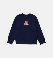 Sweat-shirt à col rond avec logo Diesel Kids