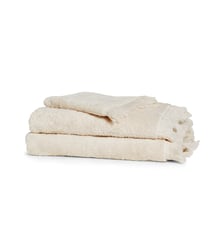 Serviette de toilette 100% Coton, INSTANT NATURE Blanc Cerise