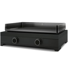 Plancha gaz modern G 60 A N noir 2 brûleurs à poser, 60.5x42 cm Forge Adour