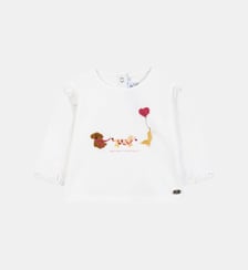 T-shirt -  coton imprimé chien Tartine Et Chocolat