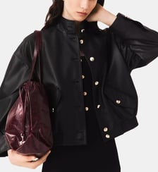 Blouson en cuir Maje