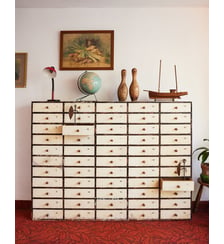 Meuble de métier 55 tiroirs Fernand N°371- Produit chiné Debongout