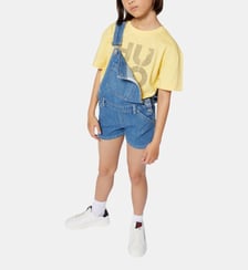 Salopette short en jean Hugo Kids