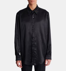 Chemise en soie à cristaux Balmain