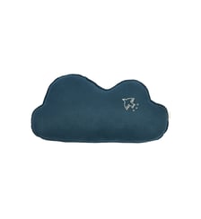 Coussin nuage en lin français lavé - Broderie oiseau - L1N0 Nobodinoz