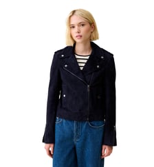 Blouson droit Club Suede en cuir Claudie Pierlot