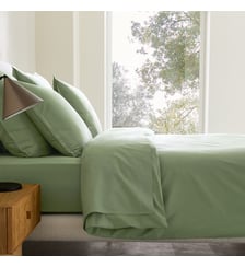 Housse de couette en percale de coton lavé 120 fils AM.PM