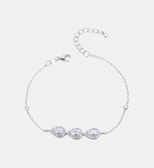 Bracelet chaîne Infini Poire Argenté GB885-W-PAR Gena
