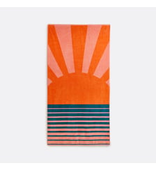 Serviette de plage, en éponge velours 420 g La Redoute Interieurs
