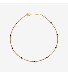 Collier indie amante hematite gold/onyx Caroline Najman