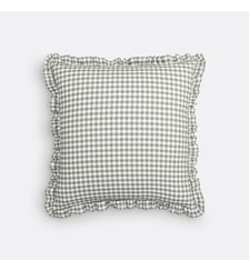 Housse de coussin coton lavé vichy La Redoute Interieurs