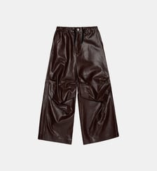 Pantalon wide leg effet enduit MM6 Maison Margiela