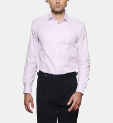 Chemise parme en panama coupe cintrée Atelier Privé