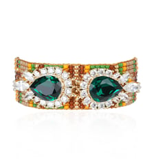 Bracelet manchette perles tissées avec charm central INKA Hipanema