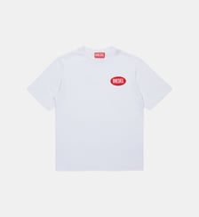 T-shirt en jersey avec étiquette ovale de DIESEL Diesel Kids
