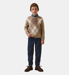 Pull jacquard avec laine Cyrillus