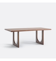 Table à manger, en plaqué noyer, 6 à 8 couverts La Redoute Interieurs