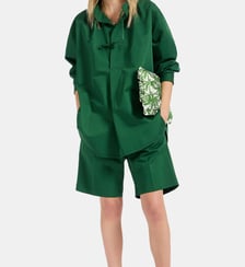 Shorts Boyfriend Solid Dark Green La DoubleJ