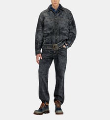 Veste en jean inspirée des motards Diesel