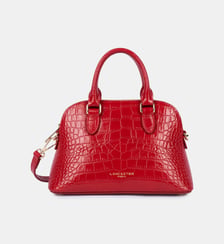 Sac à main demi lune M Exo cuir façon croco Lancaster