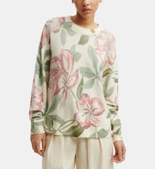 Col rond oversized imprimé Bompard