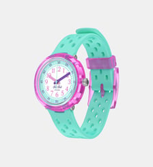 Montre Bubbly hours Blanc, Vert menthe FCNP003 Flik Flak