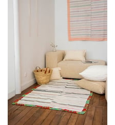 Tapis au rebord à motifs Olivier N°129- Produit chiné Debongout