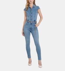 Combinaison jean coupe skinny Guess