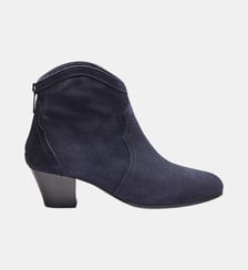 Boots celestine - cuir velours Colisée Paris