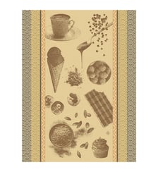 Torchon Chocolats - Recettes 100% coton Le Jacquard Francais