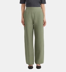 pantalon en lin gris anthracite Agnès b.