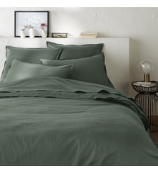 Housse de couette de satin de coton lavé, 118 fils La Redoute Interieurs