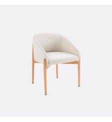 Fauteuil de table en bouclette Beca La Redoute Interieurs