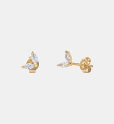 Paire de boucles d'oreilles doré  pensee Caroline Najman