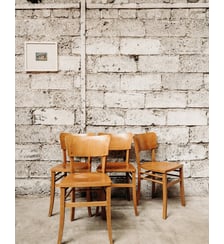 Lot de 4 chaises bistrot Claude N°573- Produit chiné Debongout