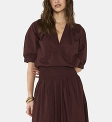 Blouse Manches En Courtes Coton Donna Maison 123