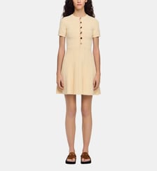Robe courte en maille pointelle Sandro