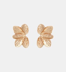 Boucles d'oreilles demi feuilles dorées Balaboosté
