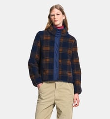 Blouson jacquard en sherpa à carreaux Aigle