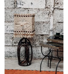 Lampe à poser en macramé Julia N°380- Produit chiné Debongout