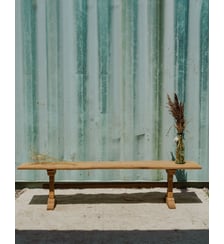 Banc en bois Antoine N°412- Produit chiné Debongout