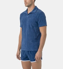 Polo Col V En Coton Terry Ron Dorff
