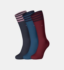 Lot de 3 paires de chaussettes signature et rayures coton mélangé Eden Park