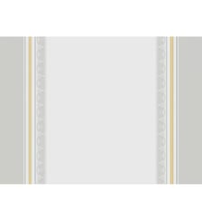 Set coton mélangé antitache motif jacquard blanc Galerie des glaces vermeil Garnier Thiebaut