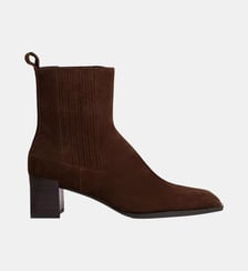 Bottines en suède et embout métal Sandro